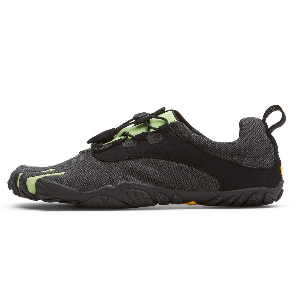 V-Run Retro Mens Black Green Black - Barefoot Junkie