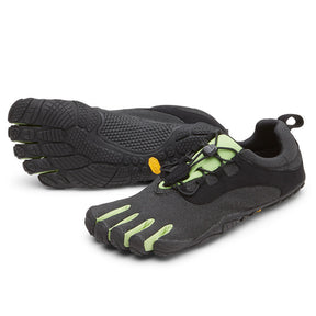 V-Run Retro Mens Black Green Black - Barefoot Junkie