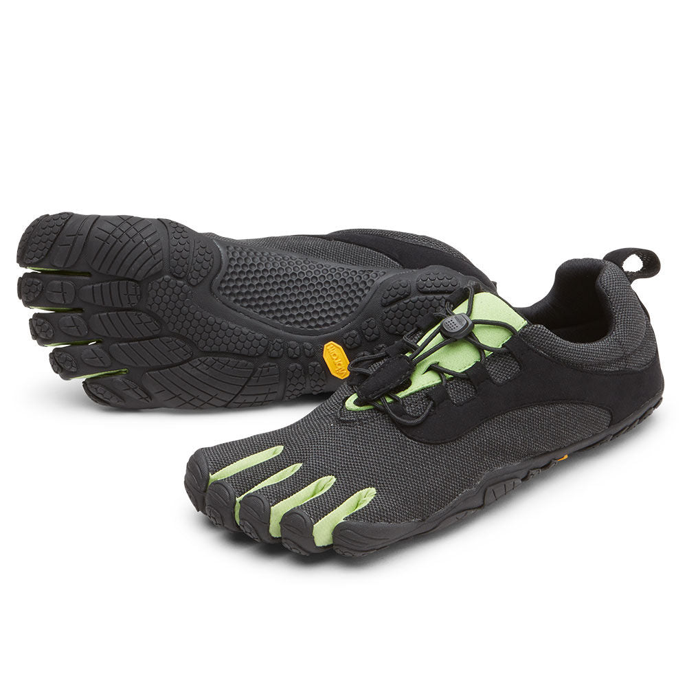 V-Run Retro Womens Black Green Black Main