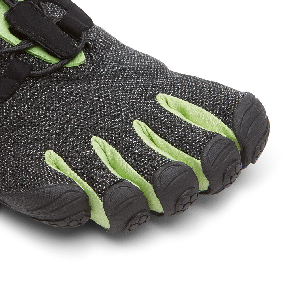 V-Run Retro Womens Black Green Black Toes