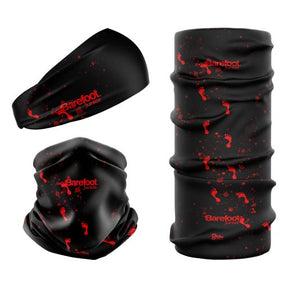 Barefoot Junkie Seamless Mulifunctional Scarf Black Red - Barefoot Junkie