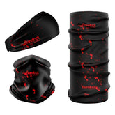 Barefoot Junkie Seamless Mulifunctional Scarf Black Red - Barefoot Junkie