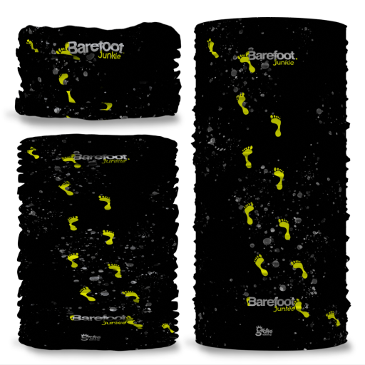 Barefoot Junkie Seamless Mulifunctional Scarf Black Yellow - Barefoot Junkie