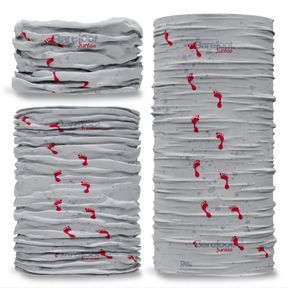 Barefoot Junkie Seamless Mulifunctional Scarf Grey Red - Barefoot Junkie