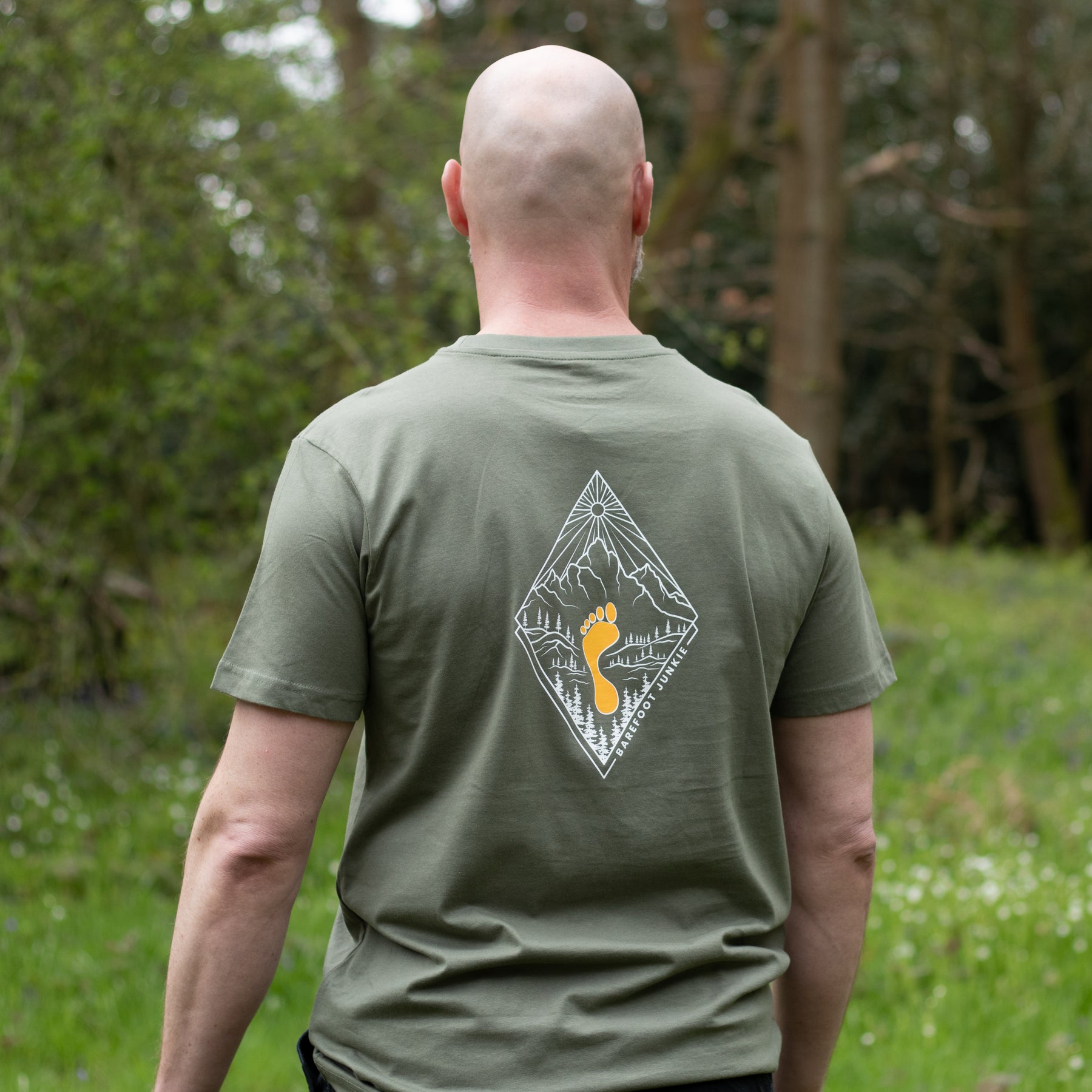 Barefoot Junkie - Barefoot Junkie Diamond Love T-Shirt Olive Unisex Fit - Barefoot Junkie - T-Shirt