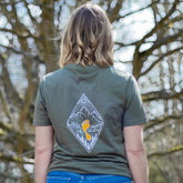 Barefoot Junkie - Barefoot Junkie Diamond Love T-Shirt Olive Unisex Fit - Barefoot Junkie - T-Shirt