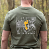 Barefoot Junkie - Barefoot Junkie Night & Day T-Shirt Olive Unisex Fit - Barefoot Junkie - T-Shirt