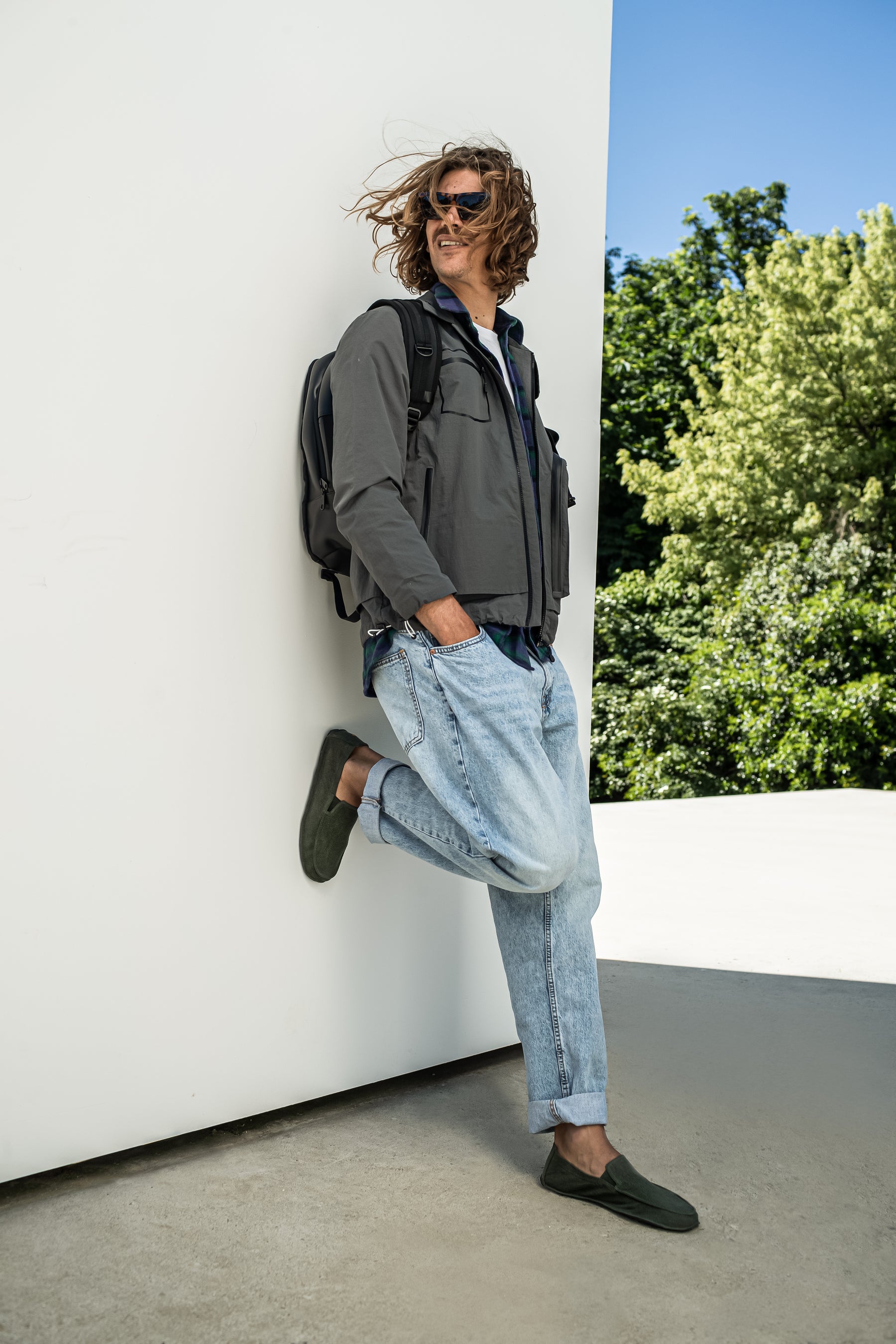 One Quarter Mens Black Leather - Barefoot Junkie